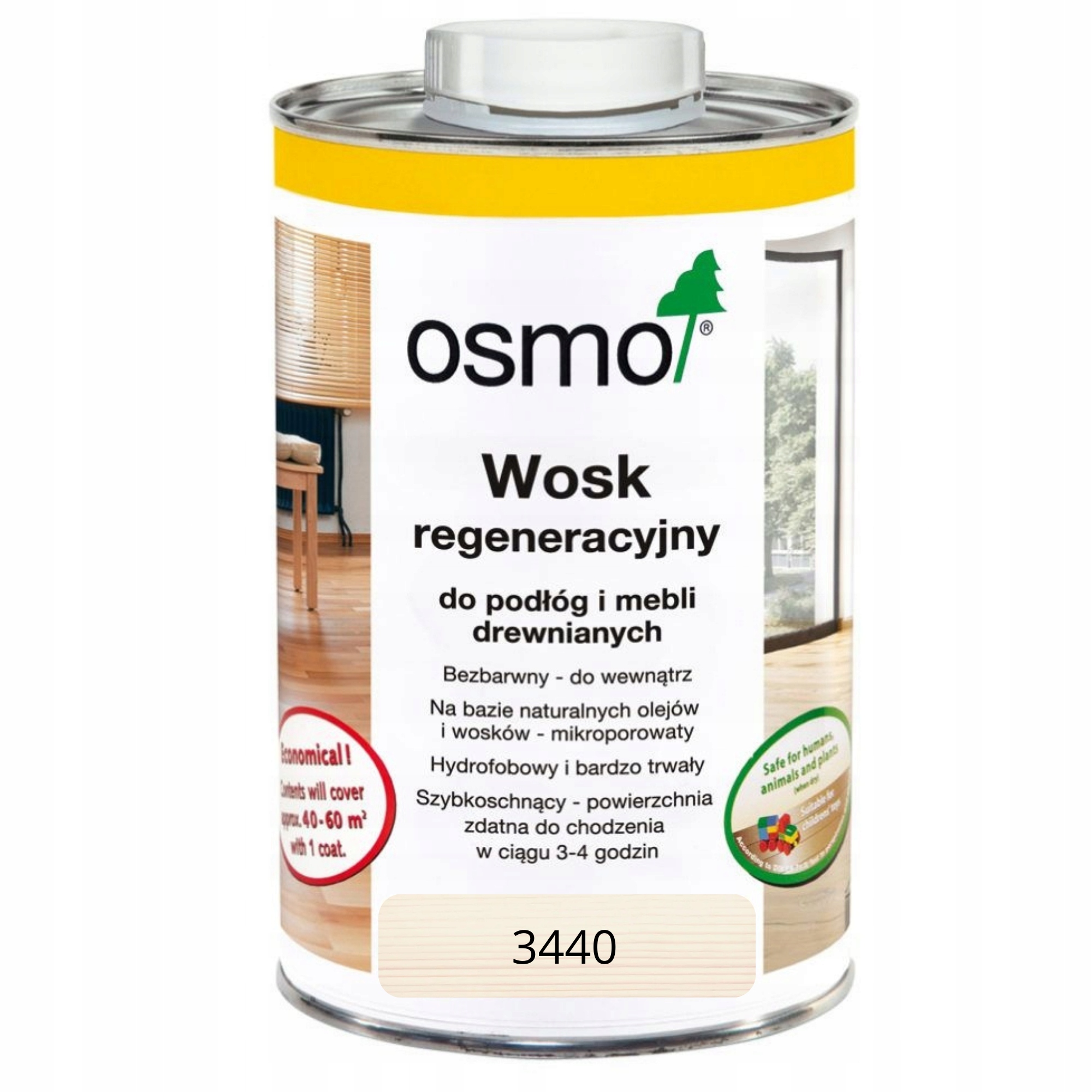 Osmo 3440 Vosk Bílý transparentní 1L