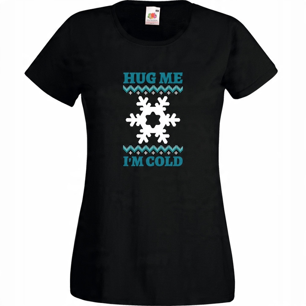 

Koszulka hug me im cold XL czarna
