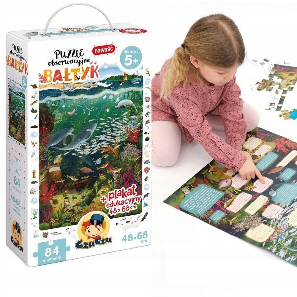 

CzuCzu Puzzle Obserwacyjne Bałtyk plakat 84el.