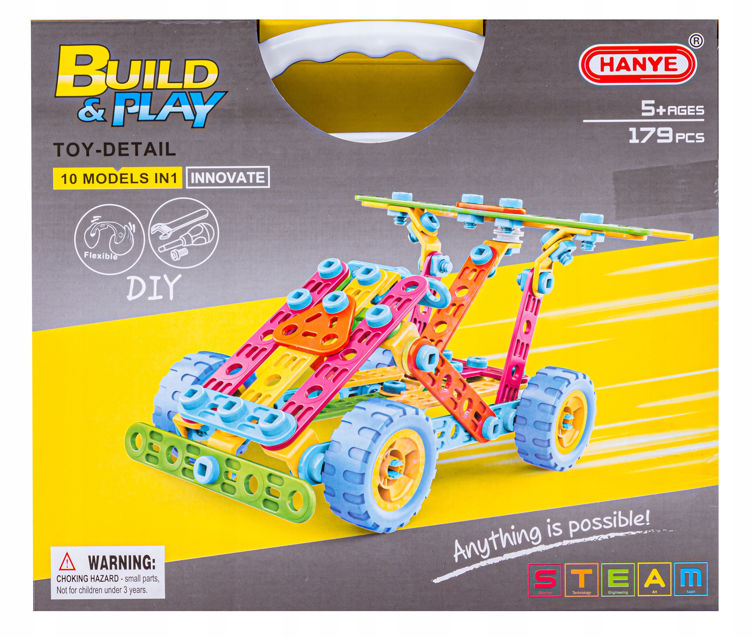 KLOCKI DO SKRĘCANIA STATEK ODRZUTOWIEC SAMOLOT Robot Ciężarówka Wieża Auto Marka ChRLD