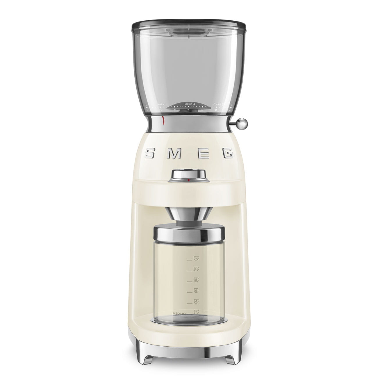 Elektrický mlynček na kávu Smeg CGF11CREU 150W 350g krémový