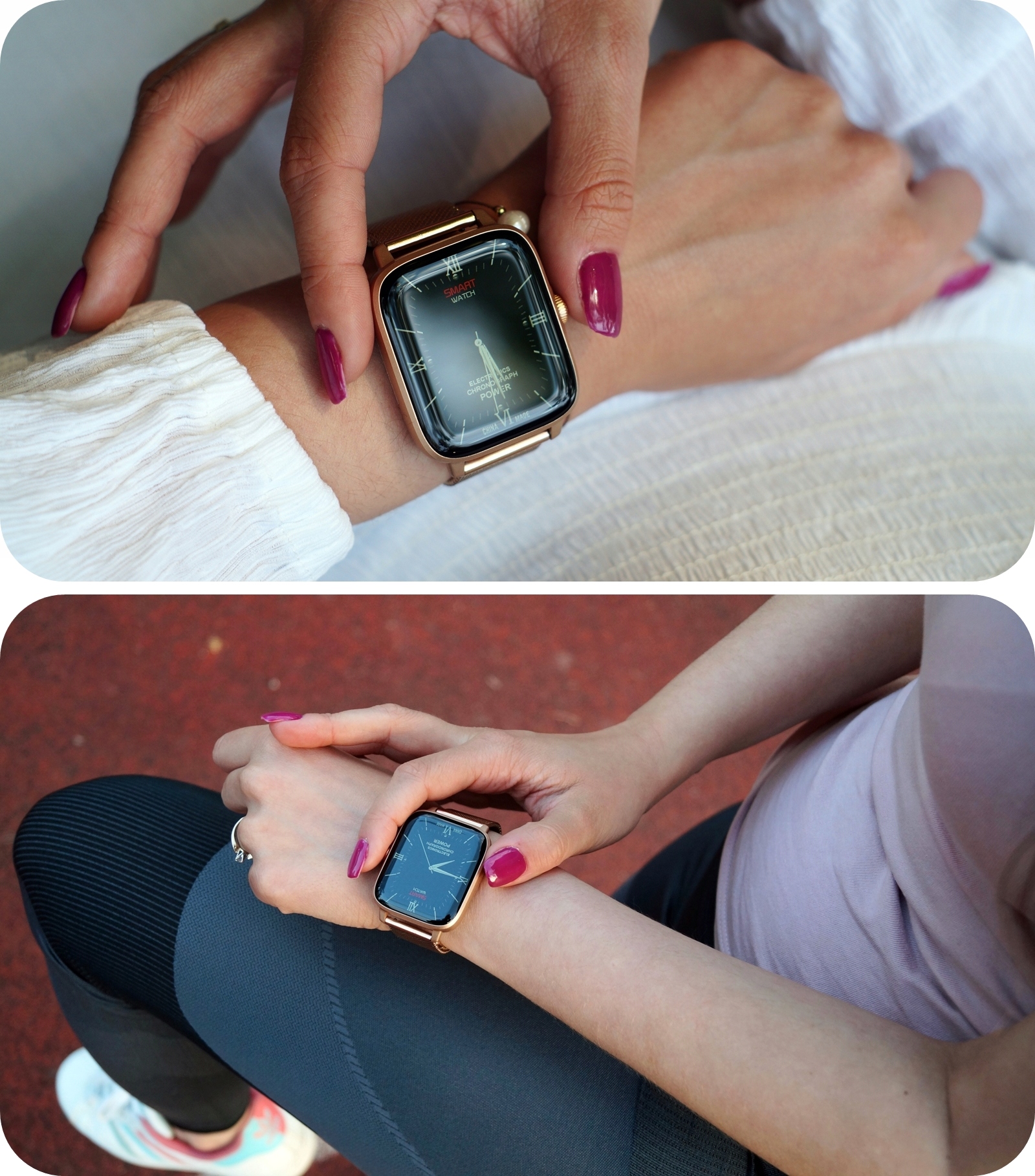 SMARTWATCH DAMSKI ROZMOWY 2 PASKI SPORT NFC 1,9LCD Rodzaj paska Bransoleta