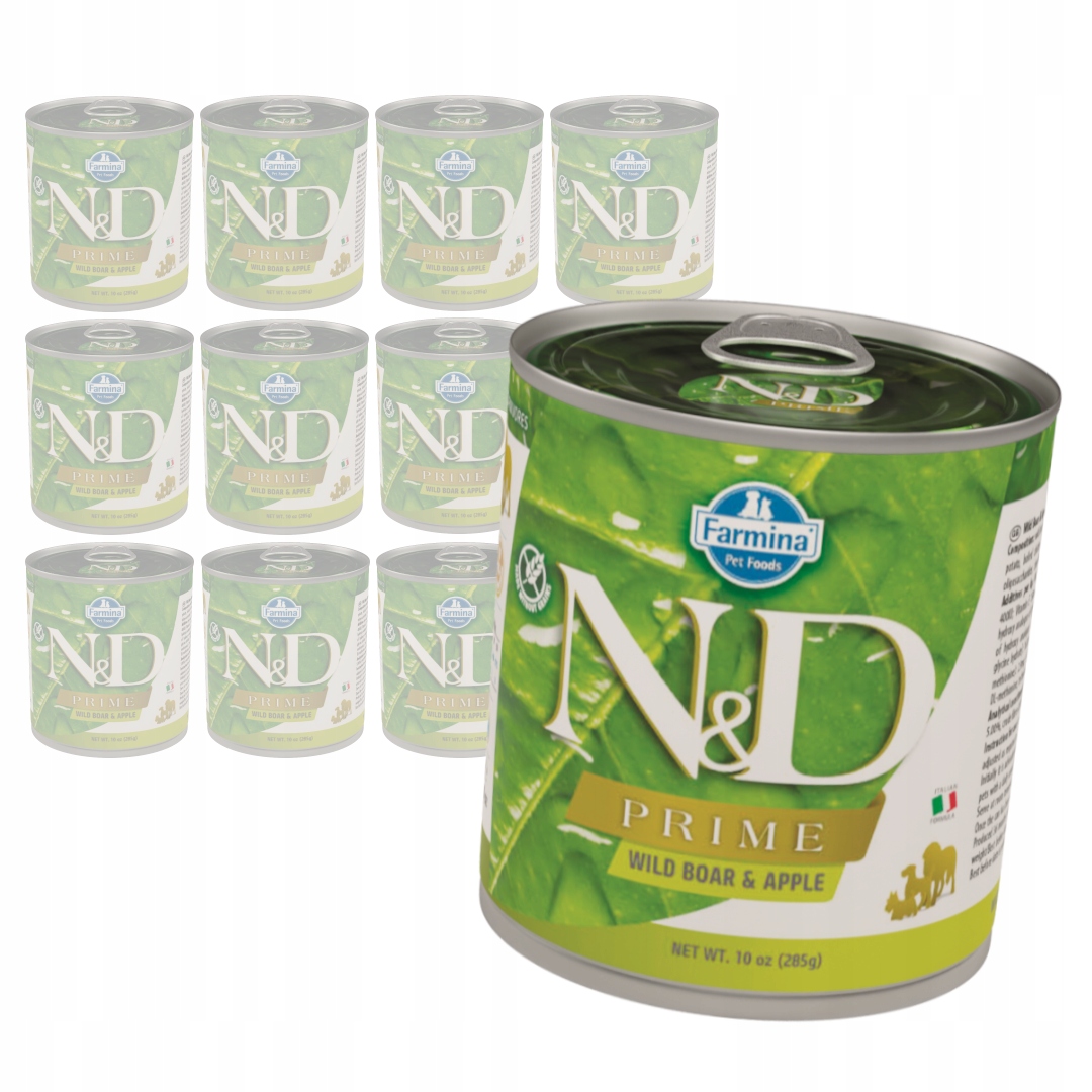 Levně Farmina N&d Dog Prime Boar Apple 12x285g Krmivo pro psy s divočákem a jablkem