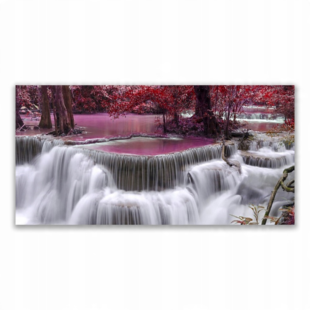 

Obraz akryl ścienny 120x60 Wodospad Drzewo Natura