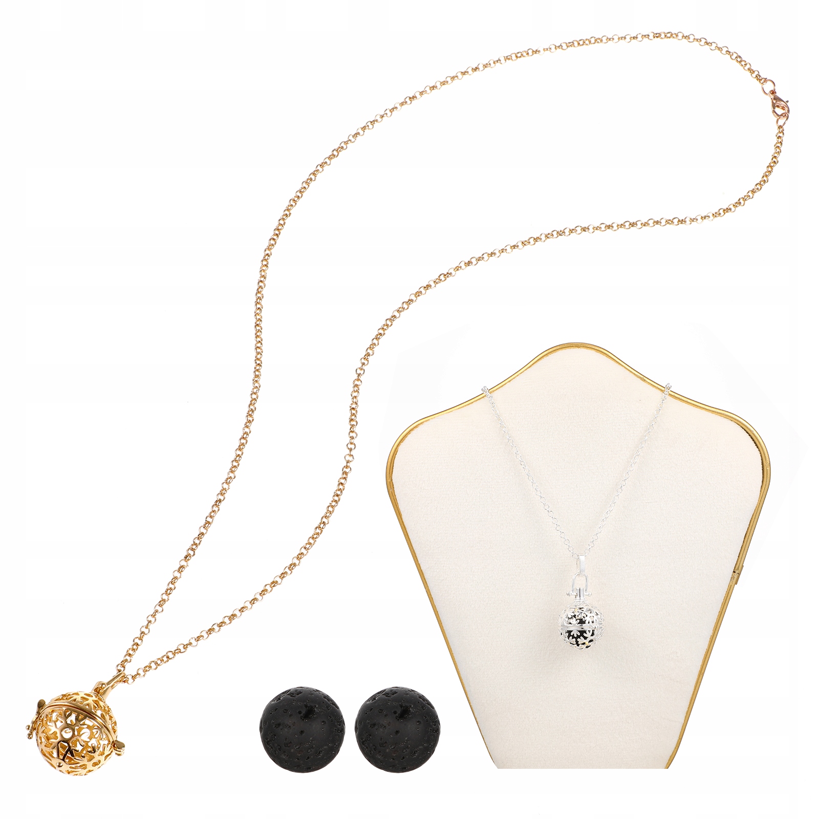 AROMA DYFUZOR WISIOREK DAMSKI ŁAŃCUCH OLEJKOWY 2 SZT