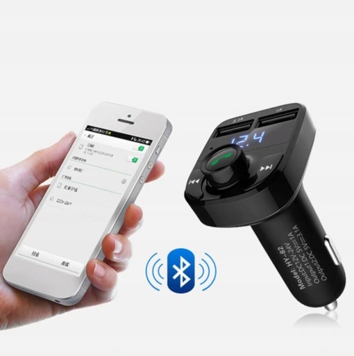 ПЕРЕДАТЧИК FM SD MP3 BLUETOOTH ŁADOWARKA 2xUSB Модель HY-82