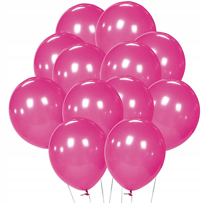 

Balony różowe Duże metalizowane wesele ślub 20 szt