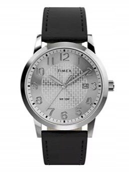 Pánské Hodinky Timex TW2Y67300 Černá Datumovka Dárek Ke Dni Chlapců