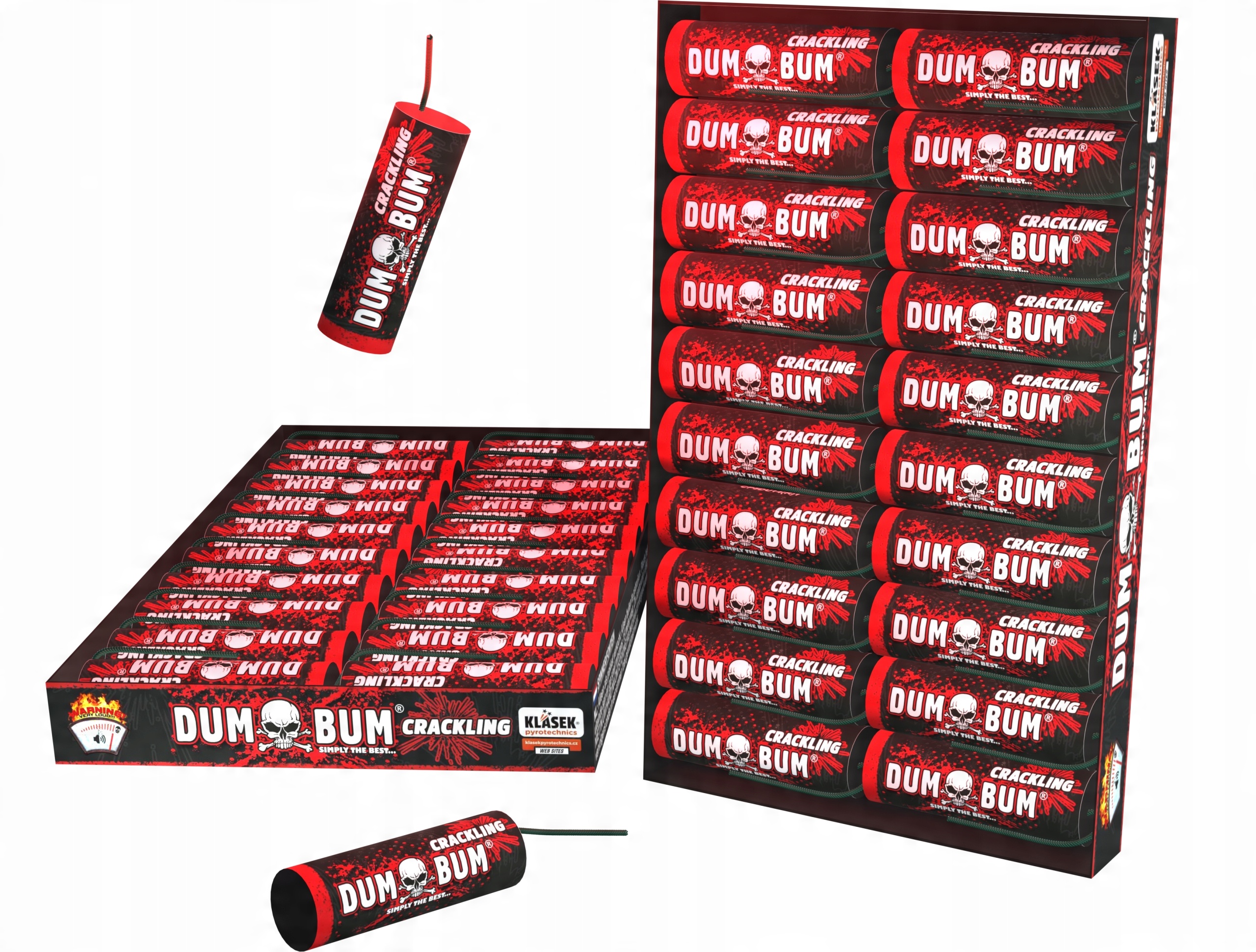

Crackling Dum Bum Z Flarą 20szt CP5DU14(R) Klasek