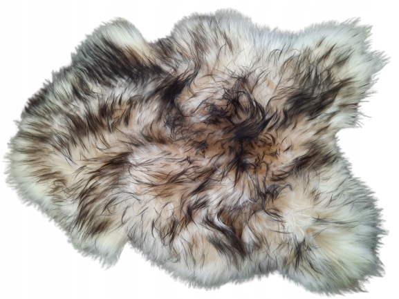 Ovčia koža Island Bielo-čierna XXXL Veľké Ovčie kože