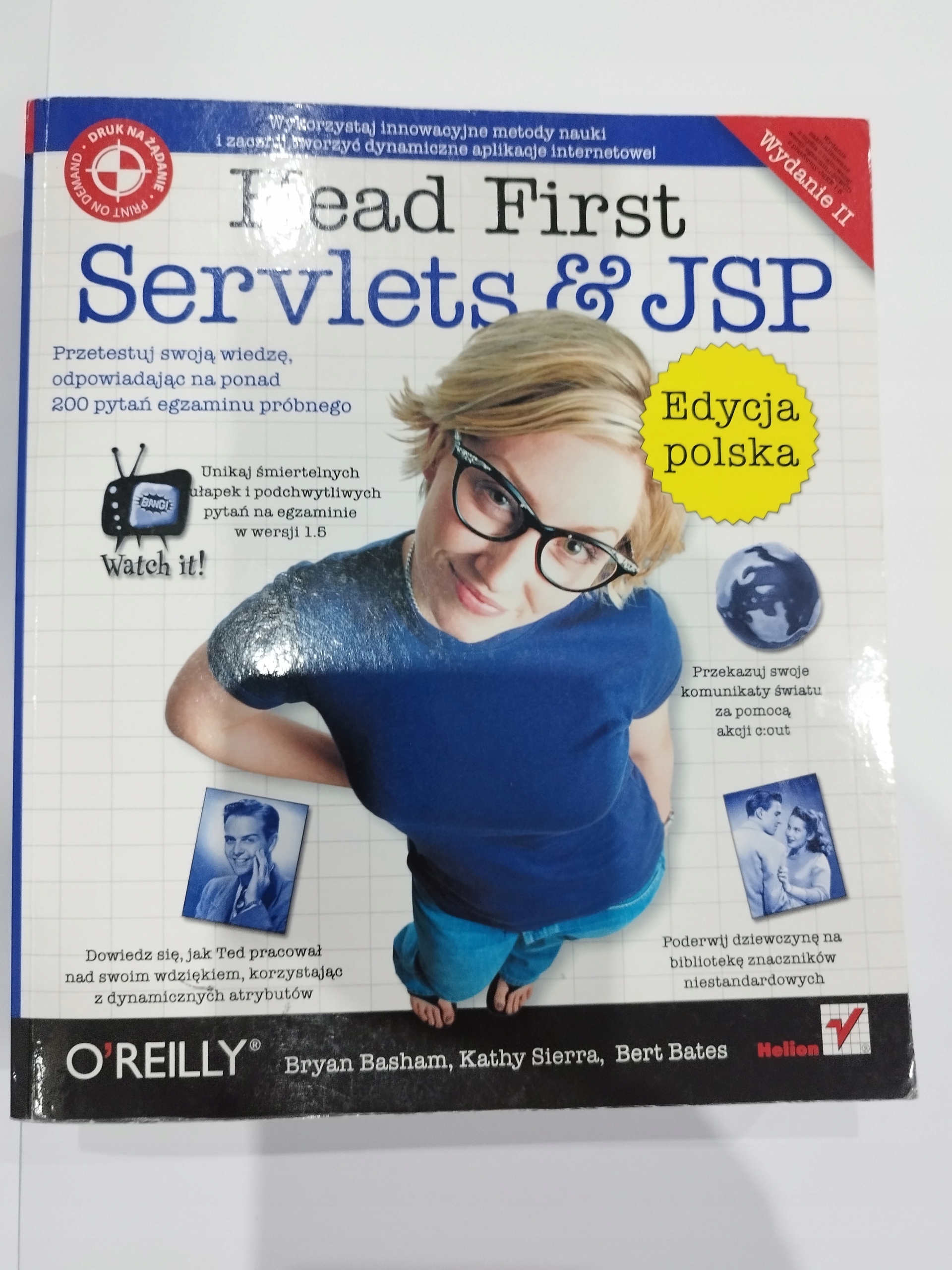 Zestaw 4 książek: Java Rusz głową, JSP, e-commerce Autor Bert Bates Kathy Sierra