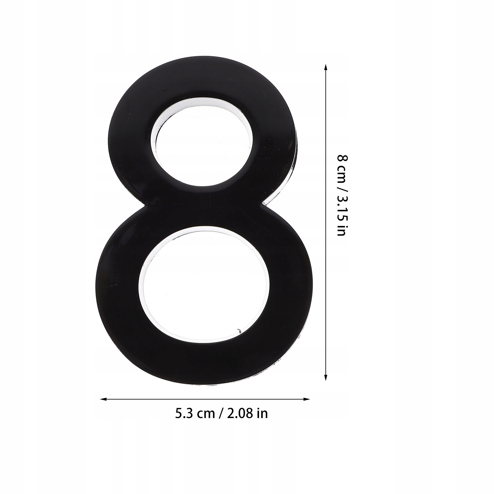 NUMER EMBLEMATYK NAKLEJEK ADRESU DOMU Wysokość produktu 3 cm