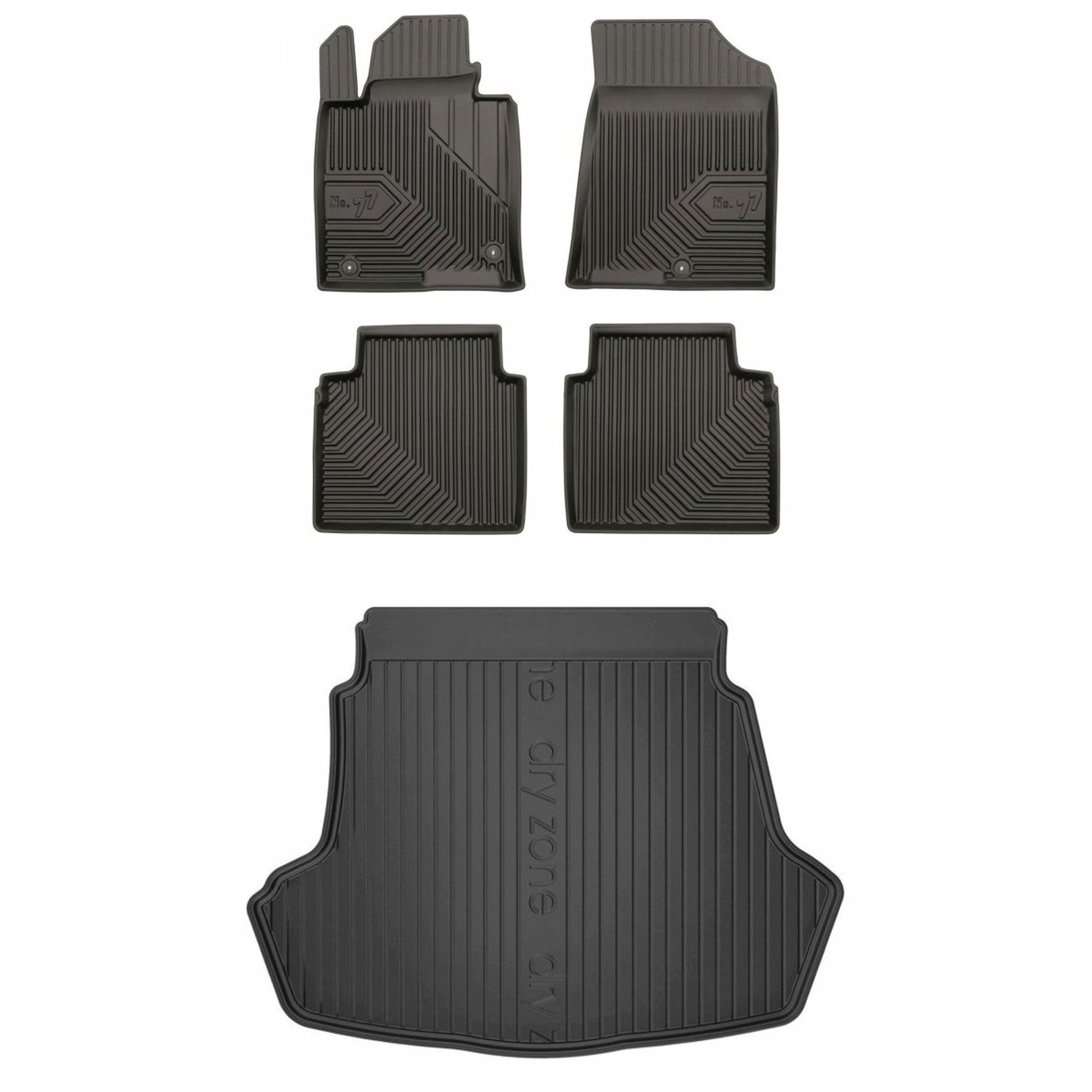 Gumová sada kobercov a rohoží Kia Optima IV 2015-2020