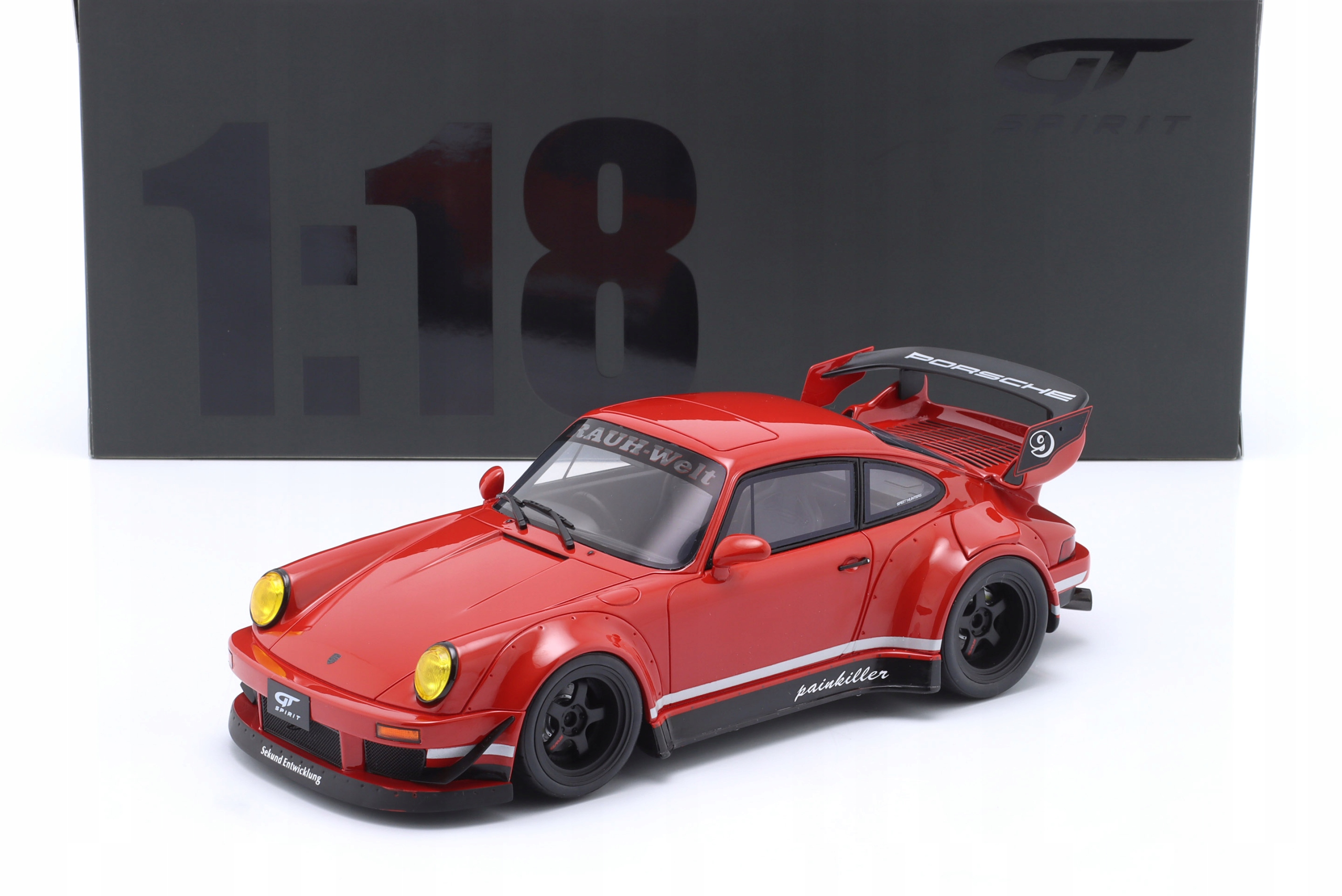 Gt Spirit Porsche 911 (964) Rwb Painkiller 2008 Indian Red LE1/1100 1:18