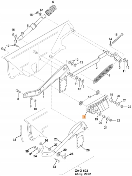 914655 Zsyp doprowadzający lewy Amazone Numer katalogowy części 914655