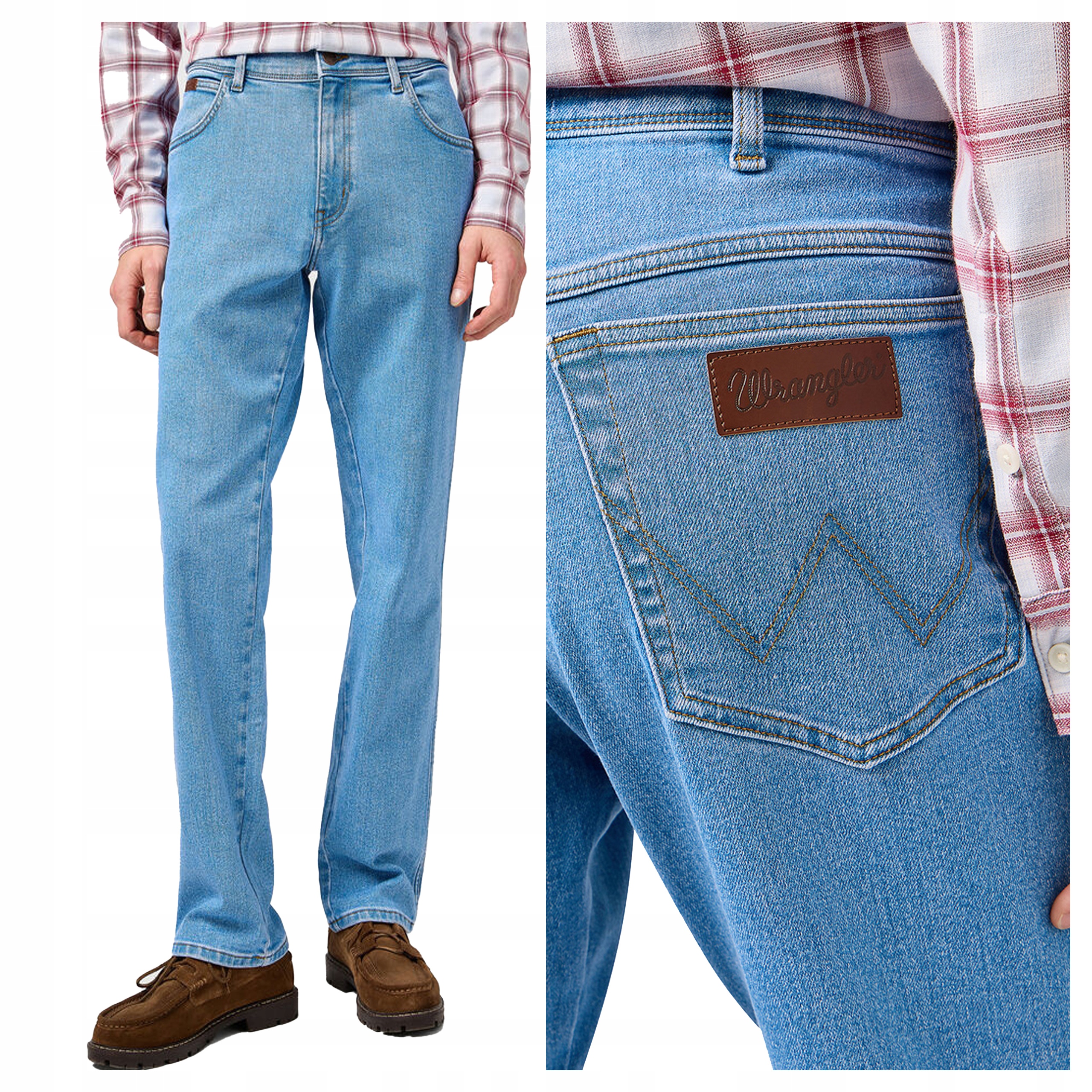 Wrangler Texas W34 L32 Pánské džínové kalhoty džíny Jednoduché