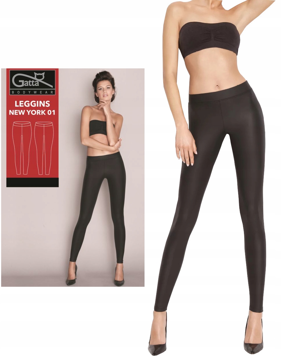 

Legginsy New York 01 Gatta Czarny Xs