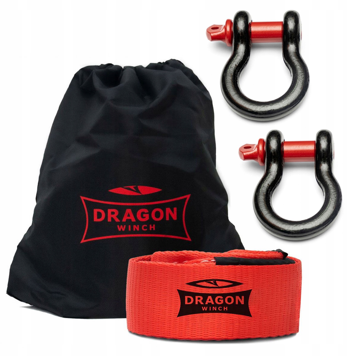 Dragon Winch x2 Sekla 1/1 8,5 t x1 Pas 3 m 9T II navijáky Quad Atv 4x4