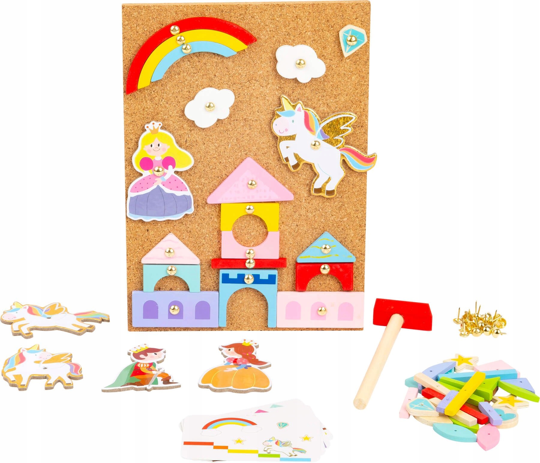 

Jednorożec Przybijanka pinezki i młotek 152 części