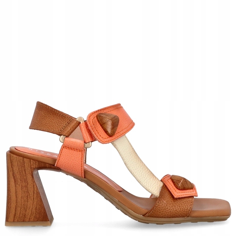 Španělské sandály na podpatku Hispanitas CHV253958 Zlato Korál 36