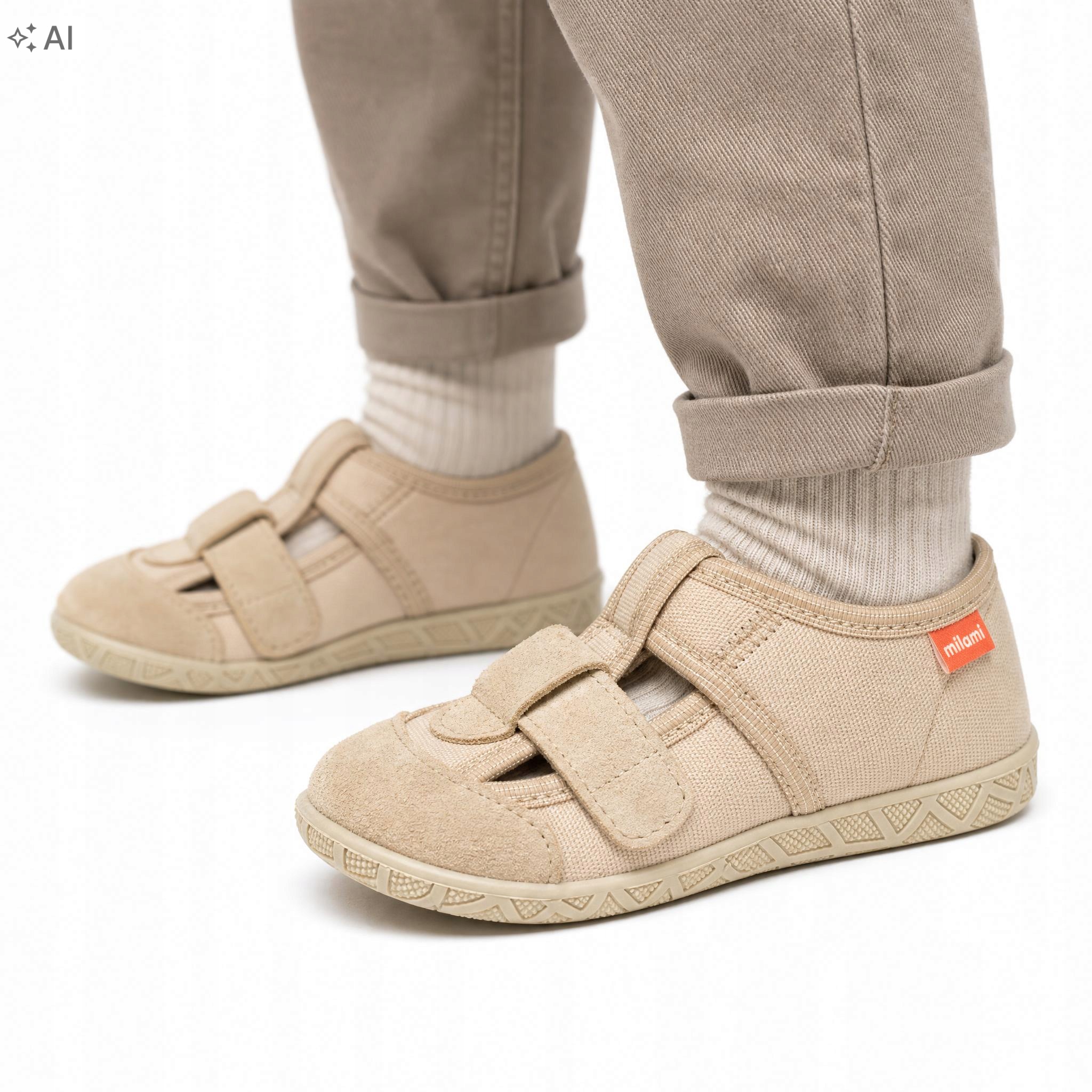 Kapcie, buty dziecięce Milami 118-1-BEIGE