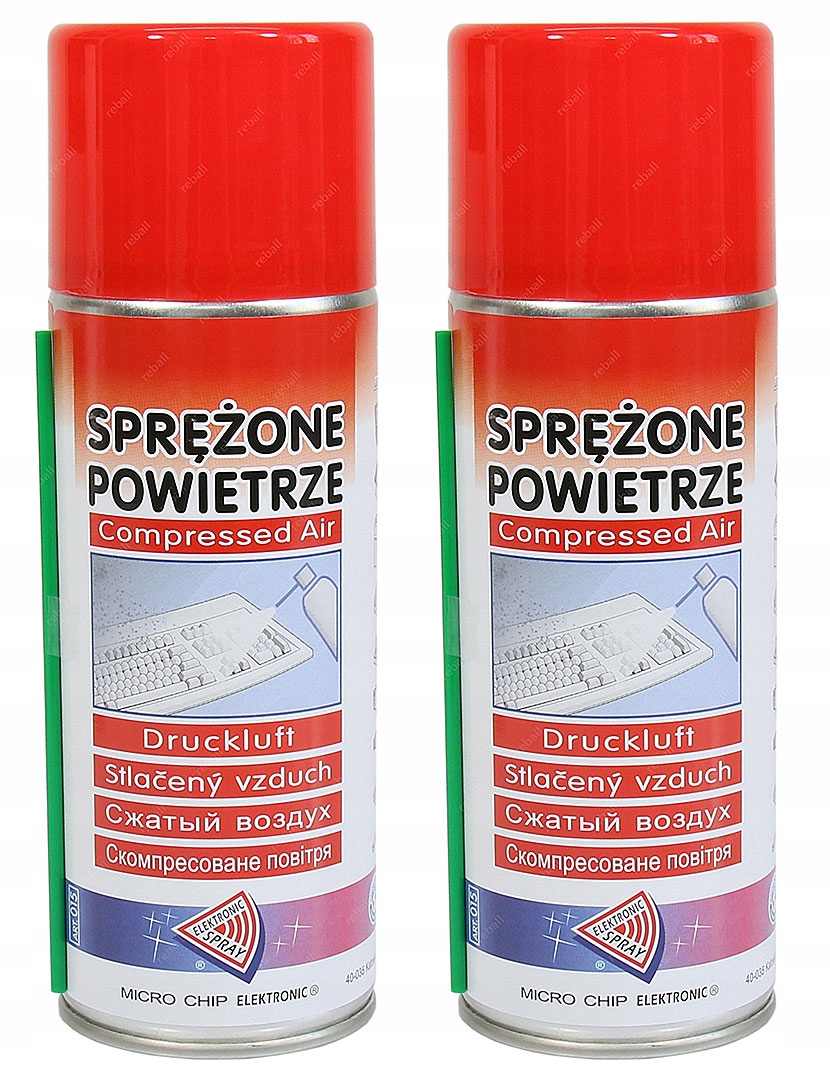 Sprężone powietrze Microchip 2x400 ml