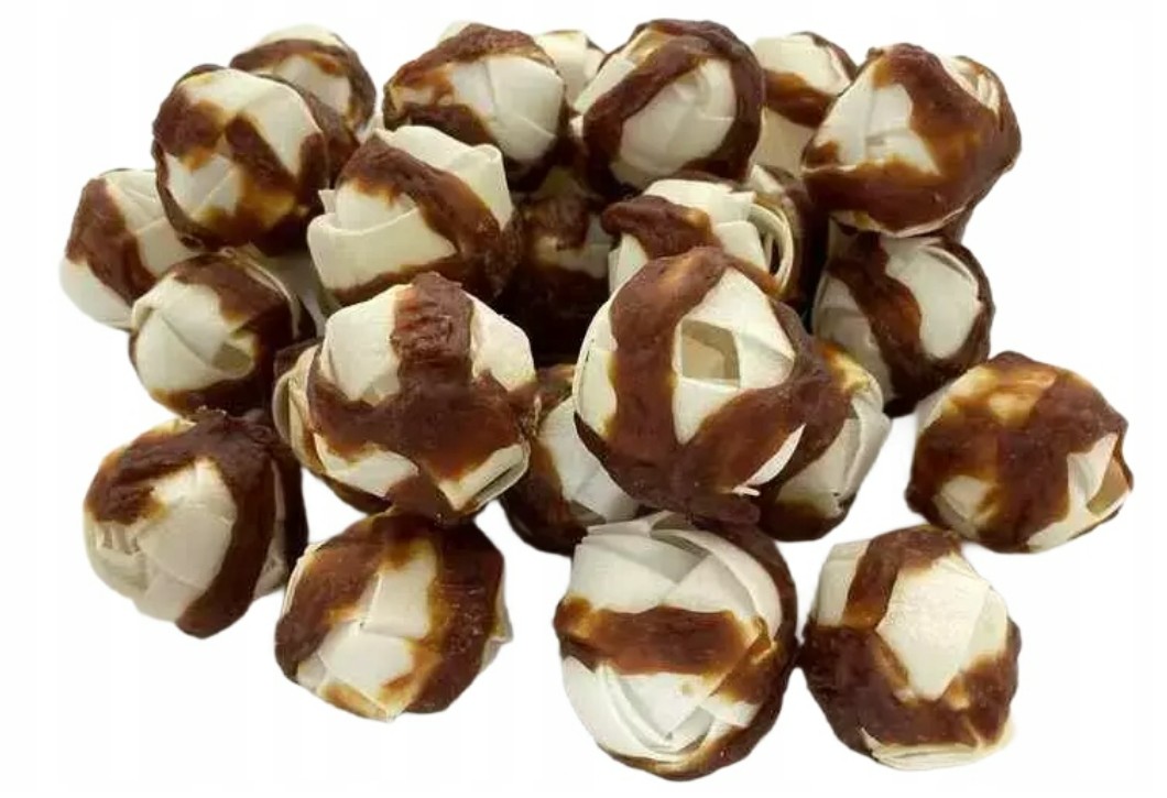 Levně Alda Psí Pamlsek Míč s masem z kachny 500g