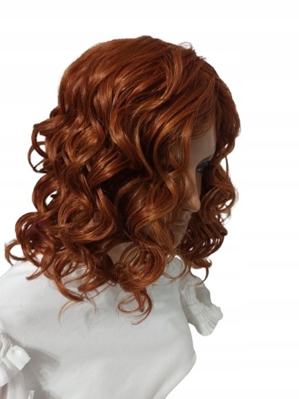Topper kudrnatý, vlnitý Midella v oranžové barvě Neessaja wigs shop Krk