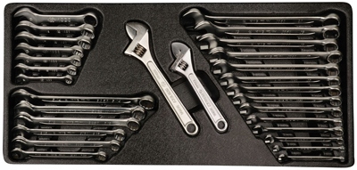 ZESTAW NARZĘDZI 29 cz. KLUCZE PŁASKO-OCZKOWE METRY