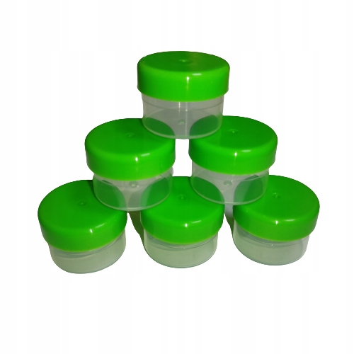 Pojemniczek z Pokrywka Zieloną 10 ml 100szt Rodzaj pojemnik na ozdoby