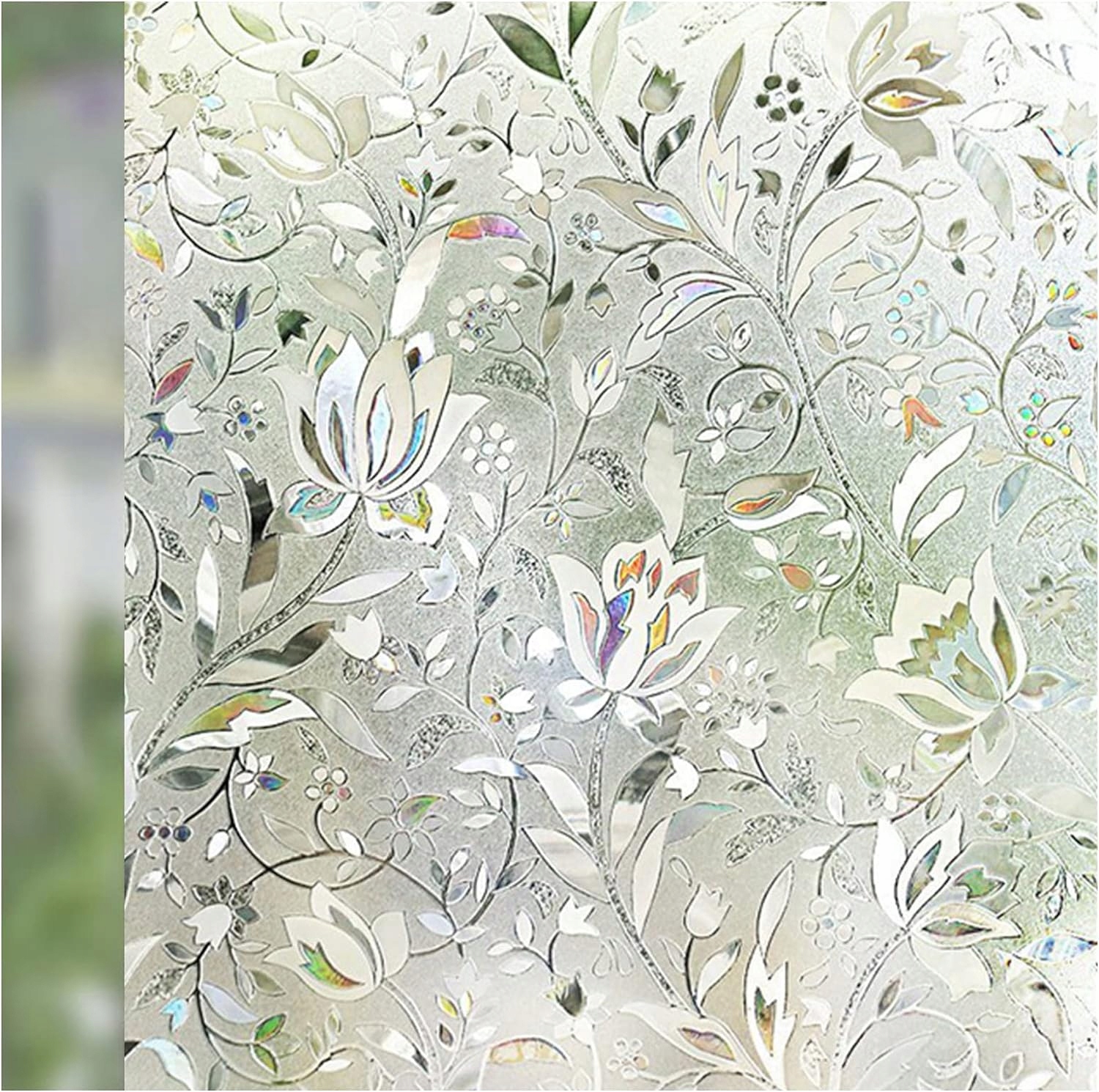 FOLIA NA SZYBĘ OKNO OKIENNA CHRONIĄCA PRYWATNOŚĆ OZDOBNA WITRAŻOWA 60*100cm