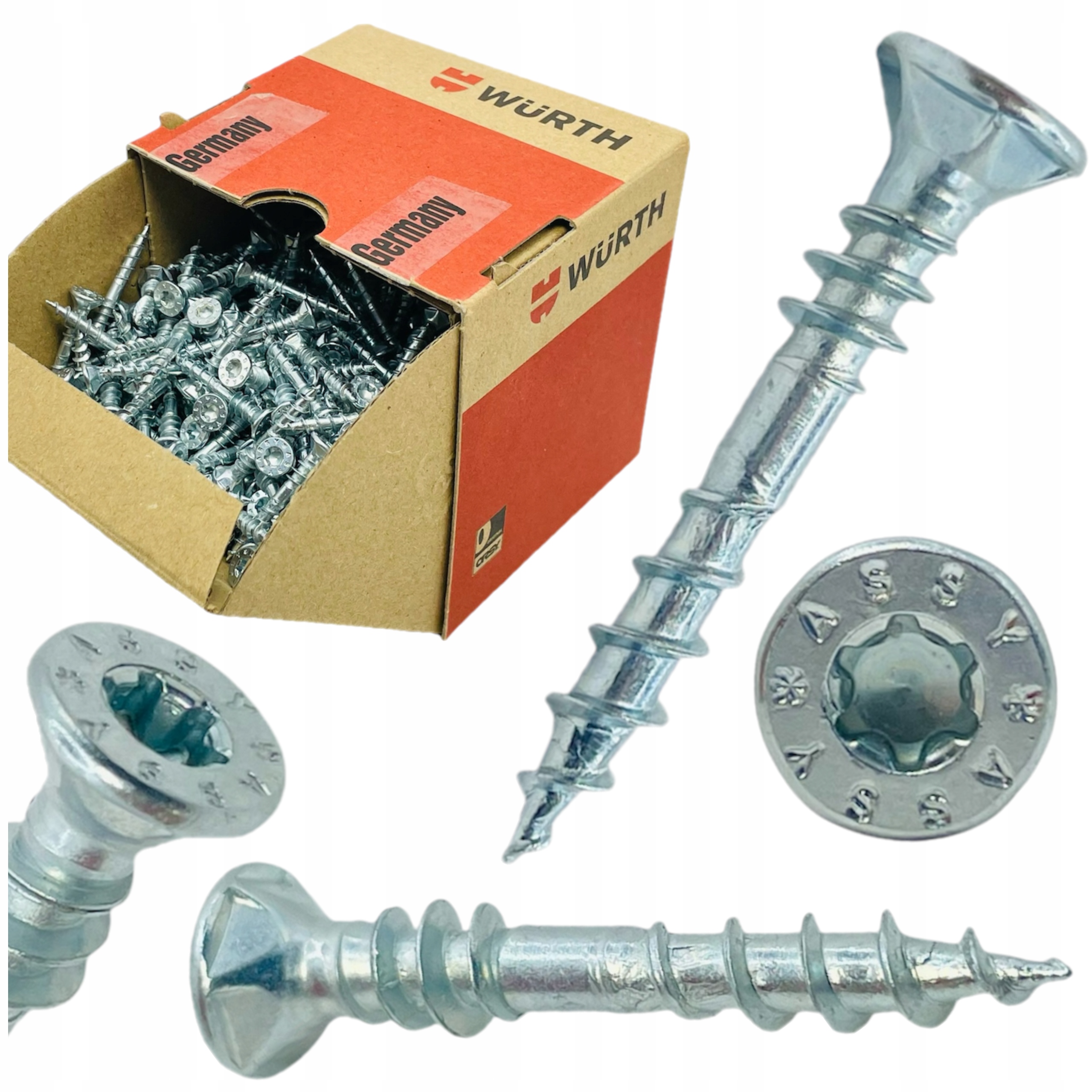 Wkręty Assy konfirmaty Wurth 4x35 Do Drewna Uniwersalne rw20 4P Csmp 500szt