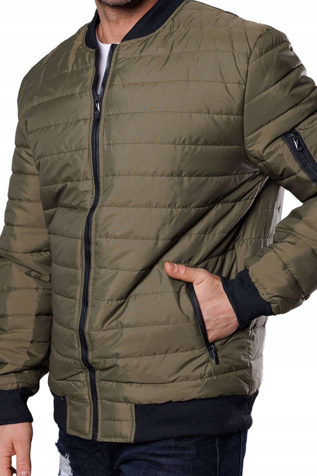 Pánská Bomber Bunda 8MY02 Khaki XXL