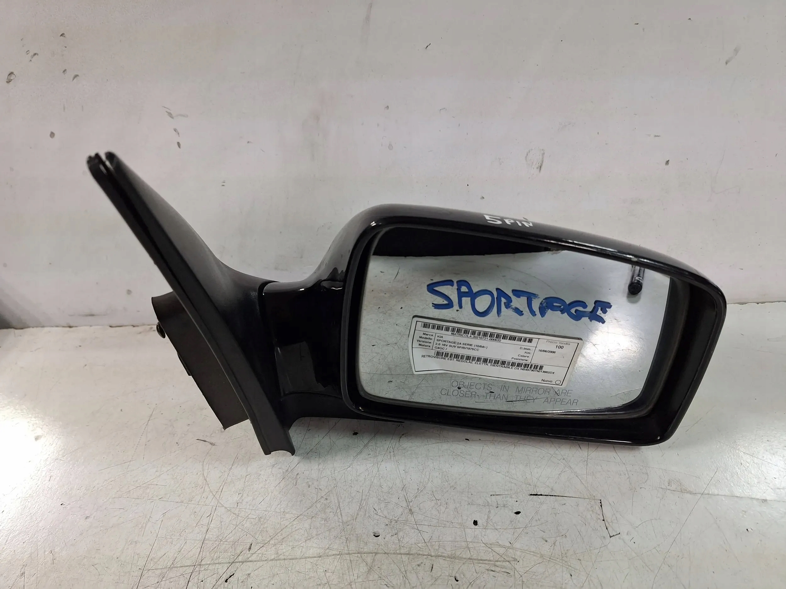 mirror right KIA Sportage II 04-08 EU 5PIN