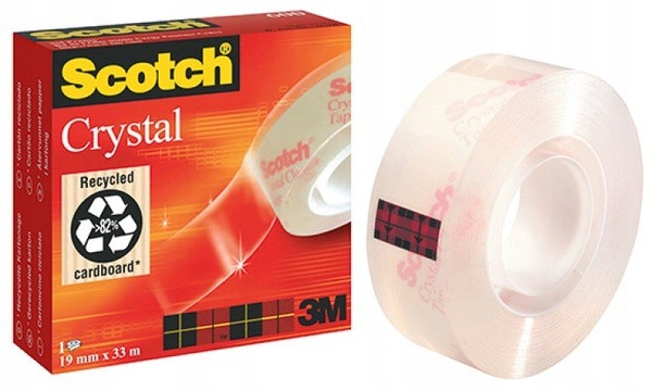 

Taśma klejąca 19x33 Scotch 3M cristal