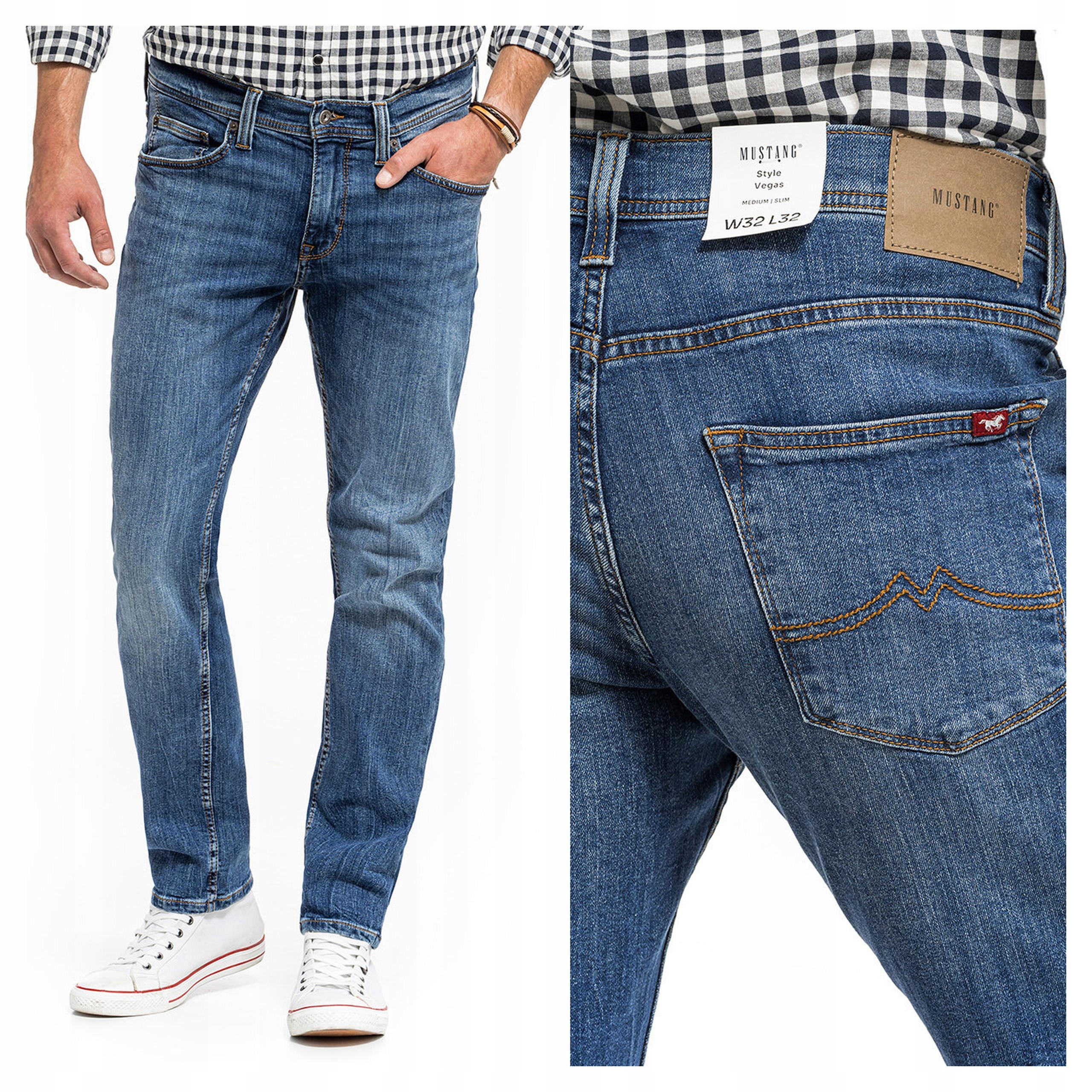 Pánské přiléhavé džínové kalhoty Mustang Vegas Slim 32/32
