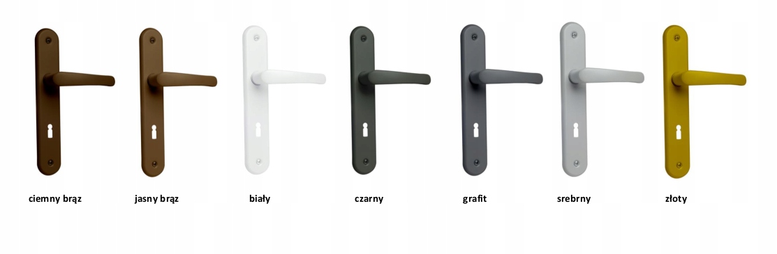 KLAMKA BIAŁA SANDRA OKRĄGŁY SZYLD ROZETA WKŁAD Kolor biały