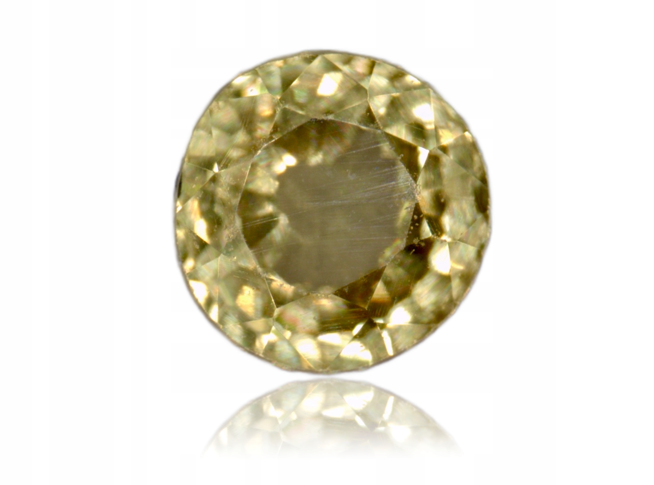 Safír 0.20ct Žlutý Kulatý eCertifikát Wbd