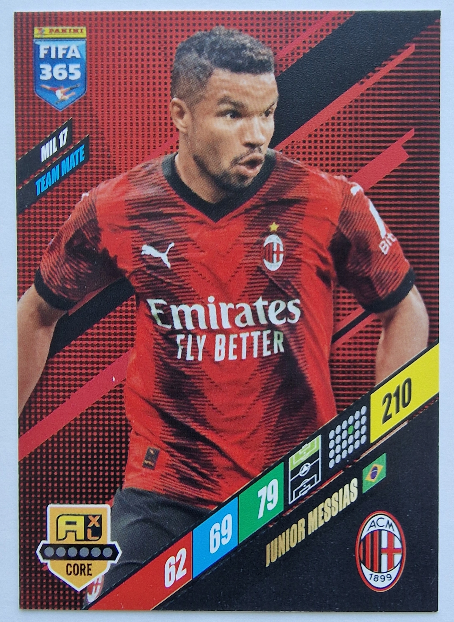 2023-24 Panini Fifa 365 Junior Messias 17 Ac Milan /SP20
