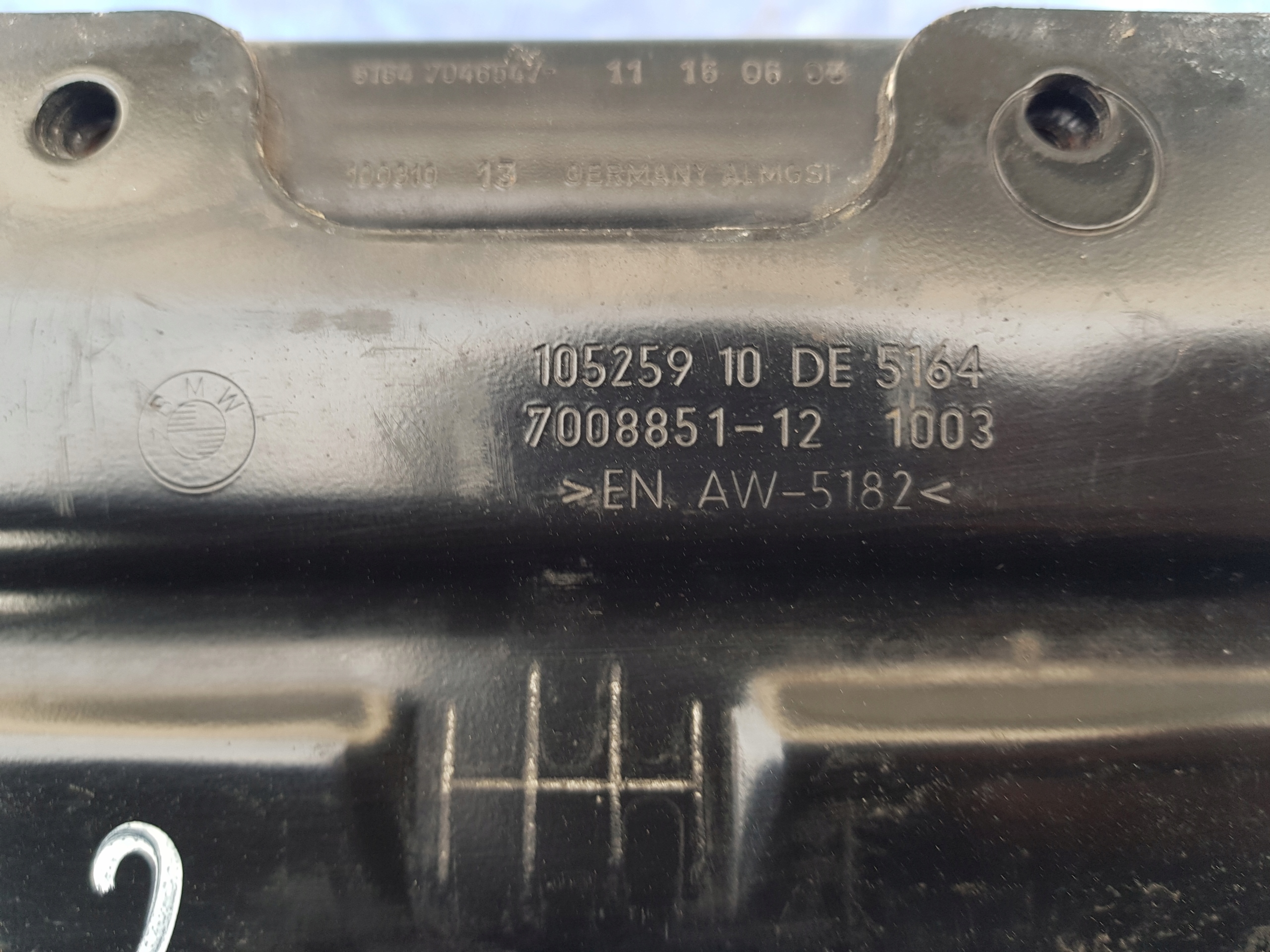 BMW E63 E64 front upper panel sider supports 7008851