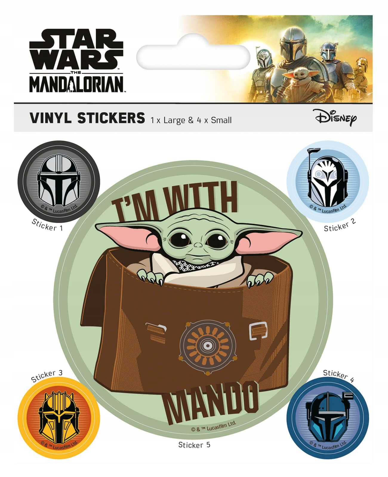 NAKLEJKI NAKLEJKA WLEPKA STAR WARS GWIEZDNE WOJNY YODA MANDALORIAN