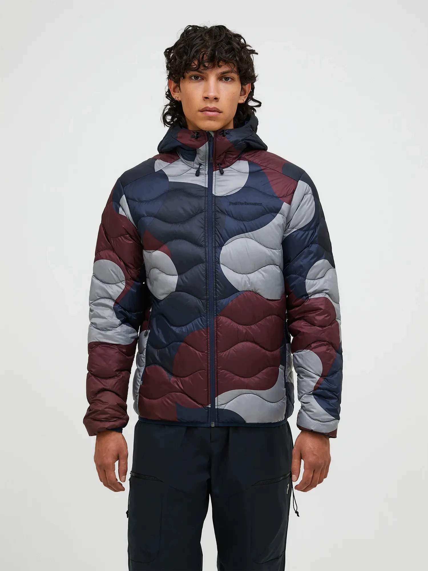 Peak Performance Pánská bunda Helium Aop Down Hood Snowbank XXL