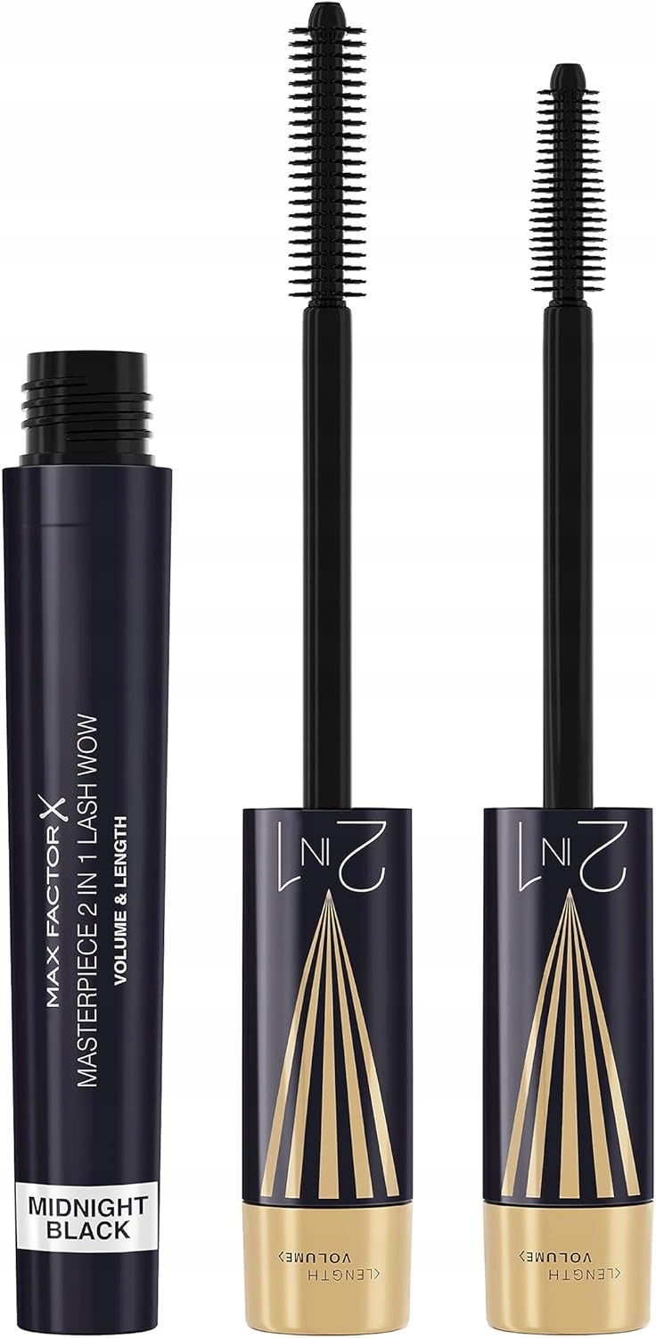 Max Factor Řasenka 2v1 Rotační Kartáček Midnight Black Veganský