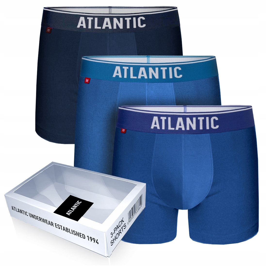 

Atlantic 3PAK szorty męskie 3MH sport 3szt. L