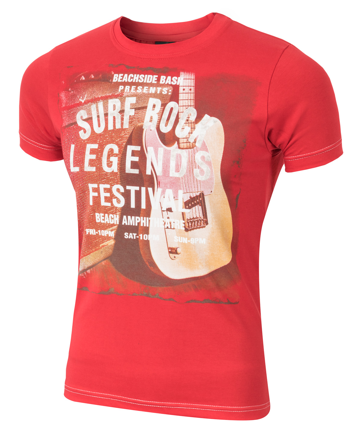 

T-shirt Koszulka Koszulki Męskie Surf r L czerwony