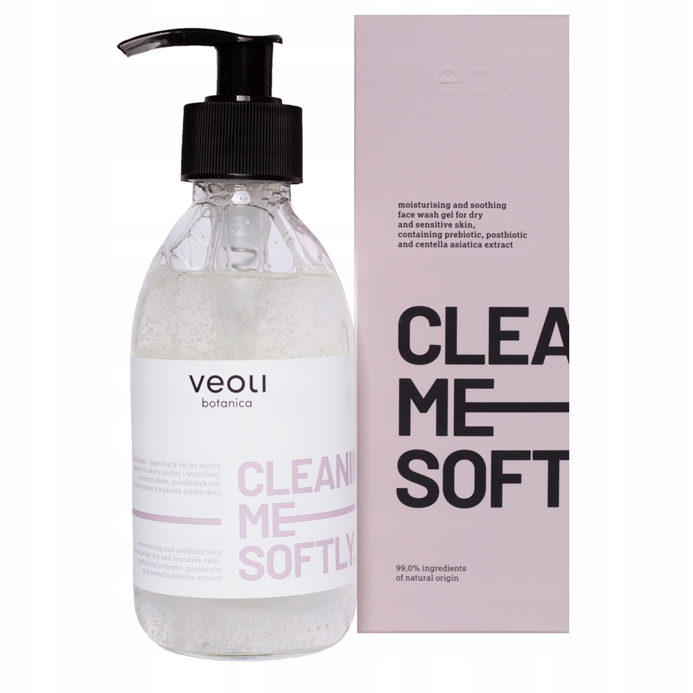 Veoli Cleaning Me Sofltly Gel na mytí obličeje Hydratační a zklidňující 190 ml