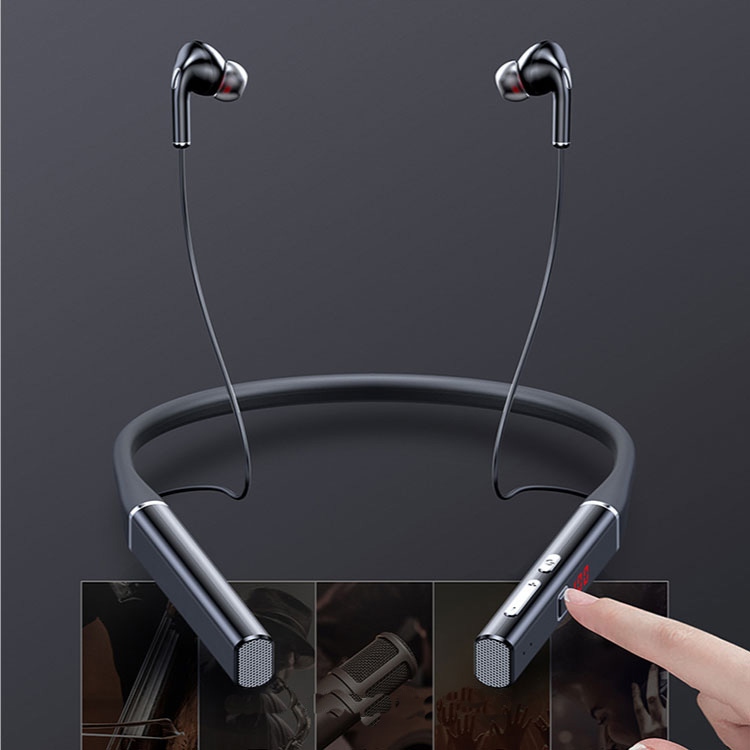 SŁUCHAWKI BEZPRZEWODOWE DOUSZNE DO BIEGANIA SLOT MICROSD SPORTOWE MOCNE Model 720 C