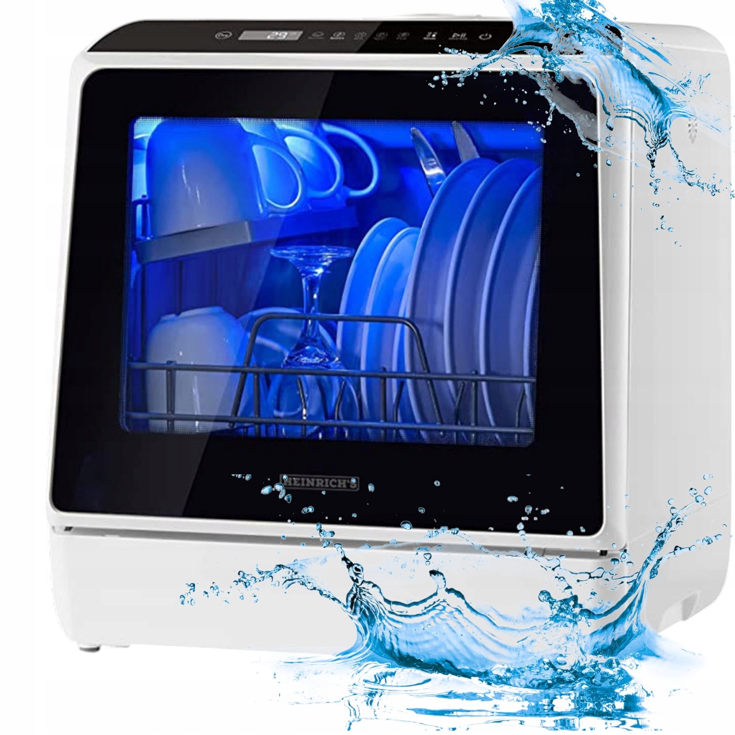 Mini Zmywarka Do Naczyń Wolnostojąca Turystyczna Zbiornik Stołowa 2w1