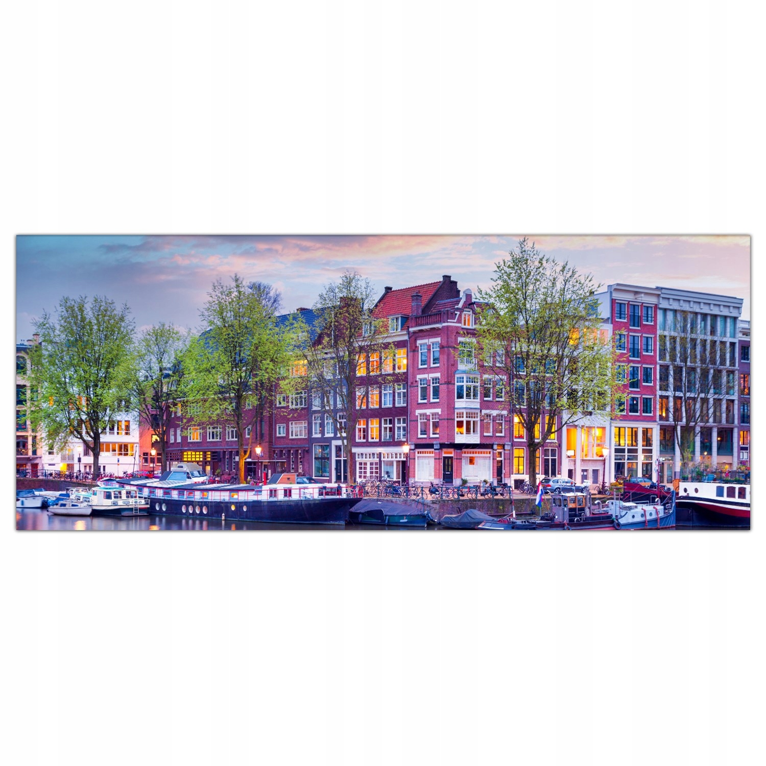 

Obraz na szkle Foto Amsterdam Wschód Słońca 125x50