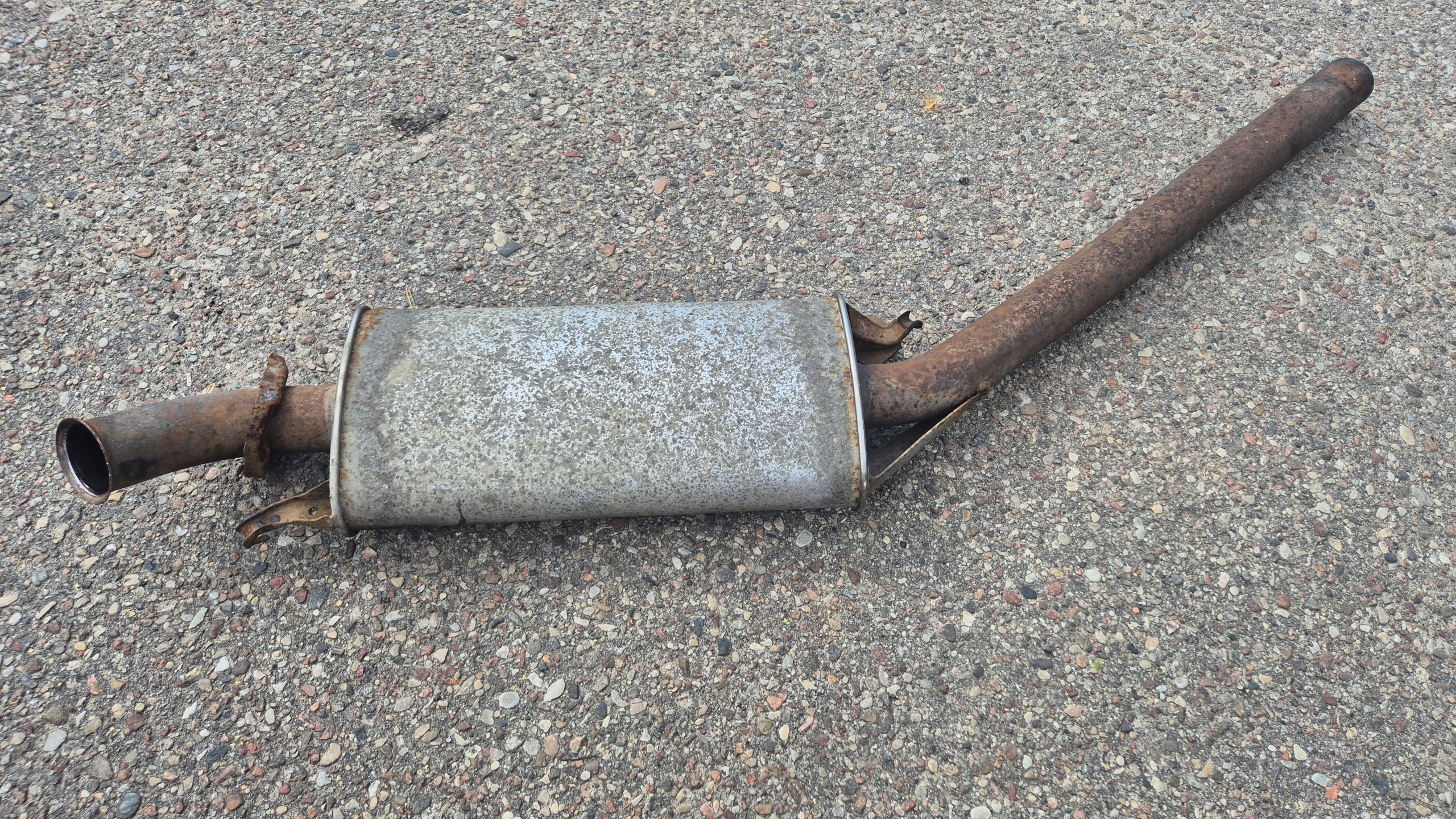muffler, exhaust central AUDI A6 C4 100 C4 2.5 TDI original